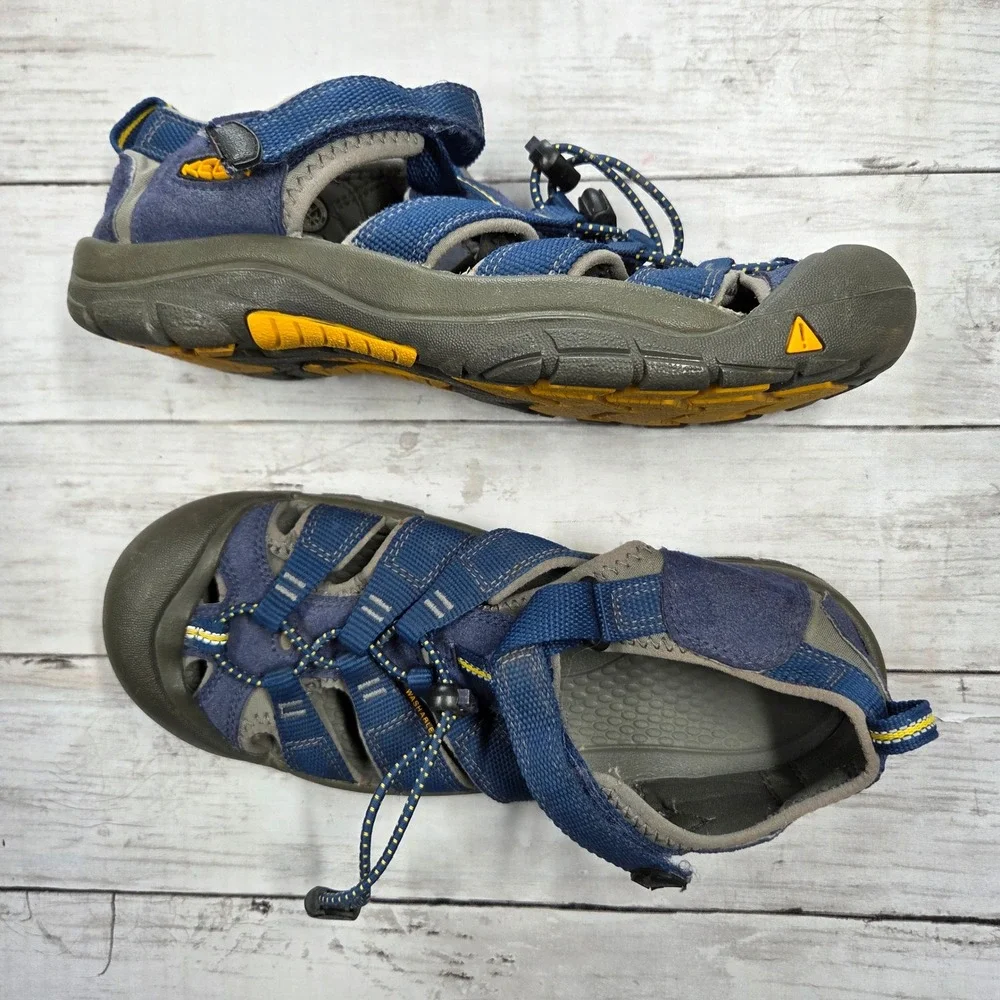Keen Newport H2 Sport Sandals Hybrid Blue Grey Youth 6 Boys 1009962